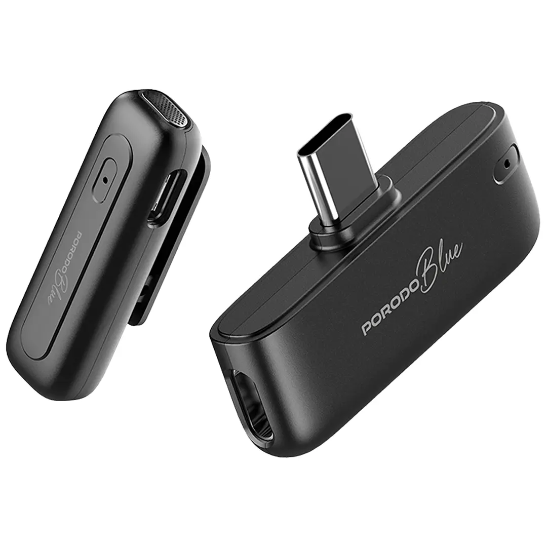 Porodo Blue ClipMic Pro wireless microphone 2.4GHz (PBMX1CBK)