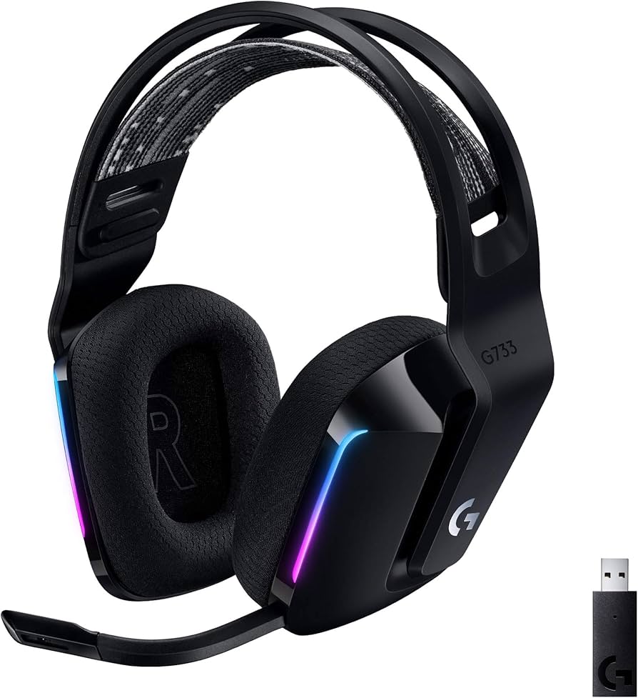 Logitech G733 Lightspeed Беспроводная RGB игровая гарнитура Черная