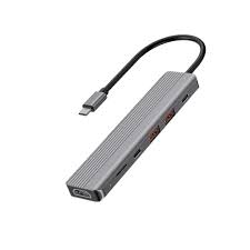 Powerology USB-C хаб 6-в-1 4K HDMI 10Gbps