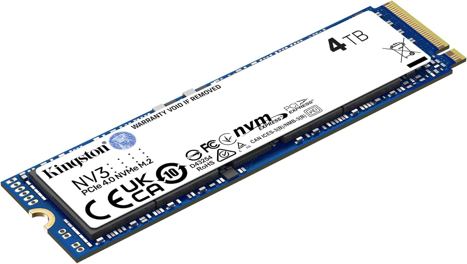 Kingston M.2 NVMe SSD 4TB NV3 (SNV3S)