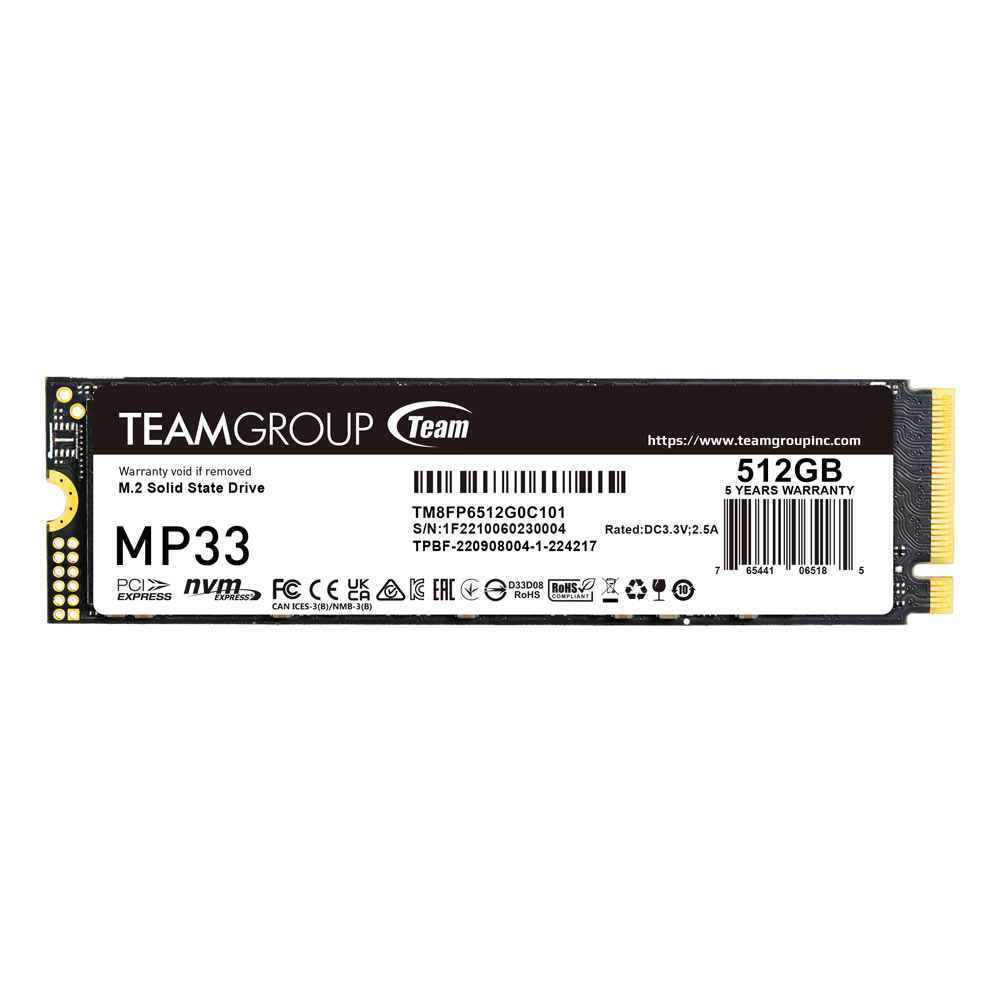 Team Group M.2 NVMe SSD 512GB MP33 (MP33)