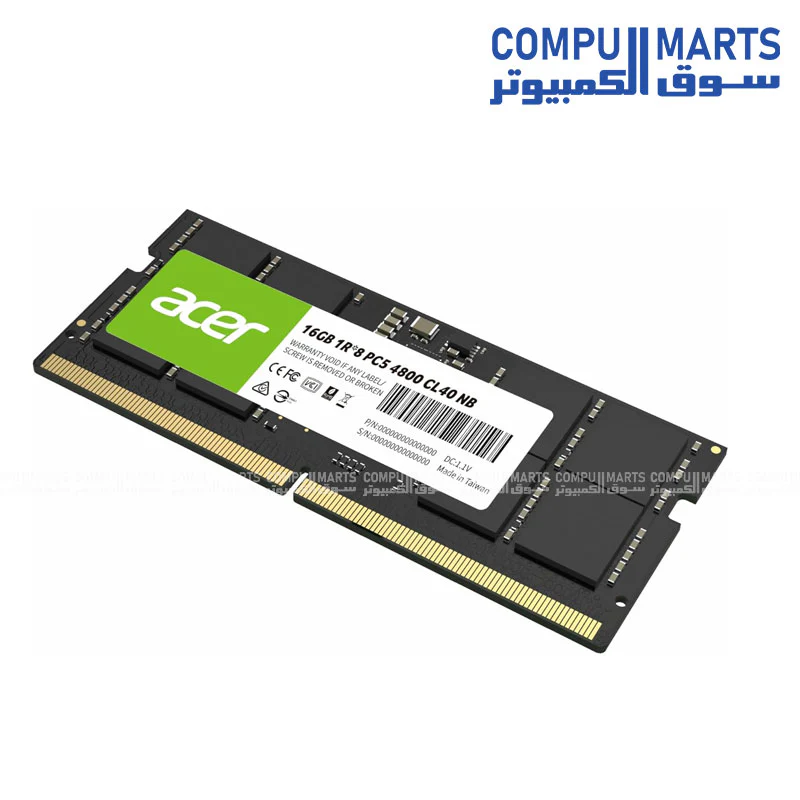 Acer RAM 16GB DDR5 Laptop 4800
