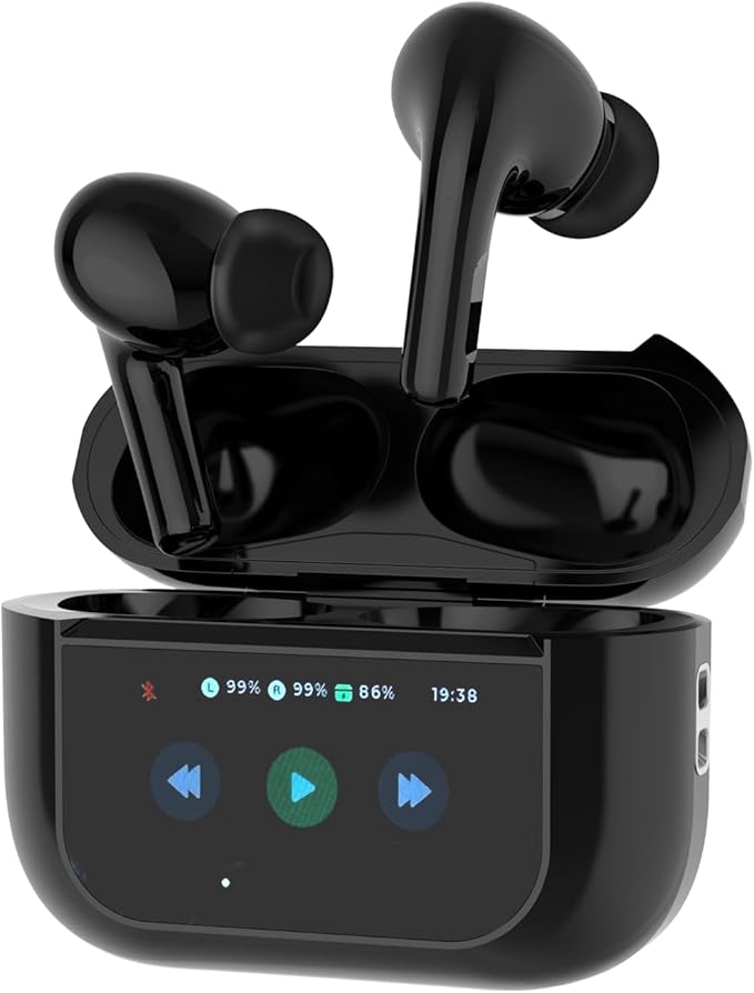Porodo Blue AirPods Pro 2 ANC & ENC наушники с дисплеем 1.47" (PB-ARP2S-BK)
