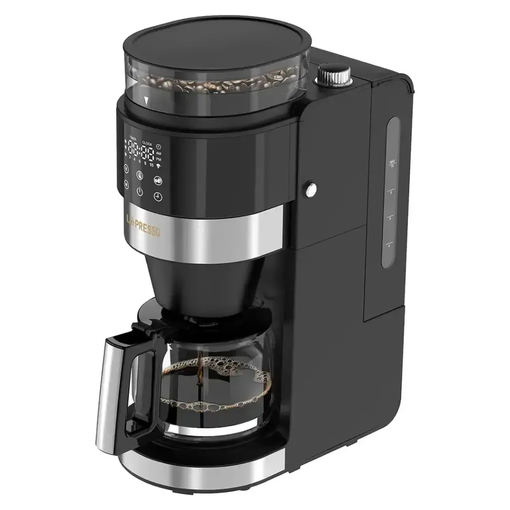 LePresso RoastLab محمصة حبوب القهوة 300 جم مع 5 برامج UK 3-Pin (LPCFFBR0055BK)