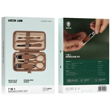 Green Lion مجموعة مانيكير 7 في 1