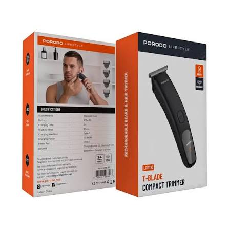 Porodo Триммер T-Blade для Волос 600mAh